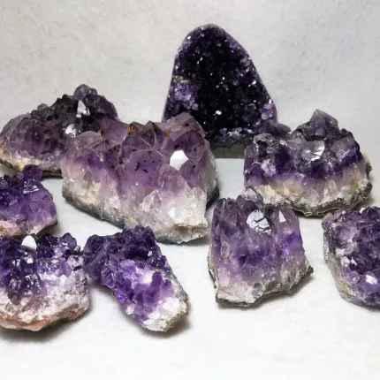 Minerales drusas amatista