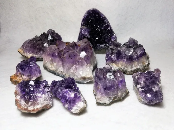 Minerales drusas amatista