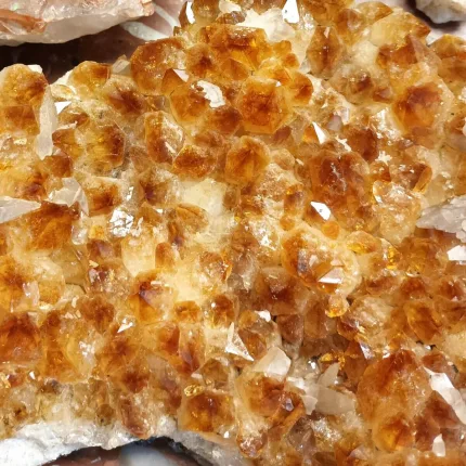 Minerales drusas citrino