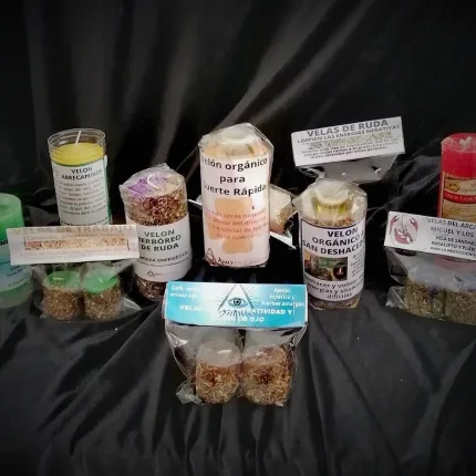 Velas y velones orgánicos en general